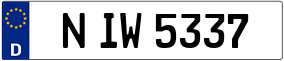 Truck License Plate